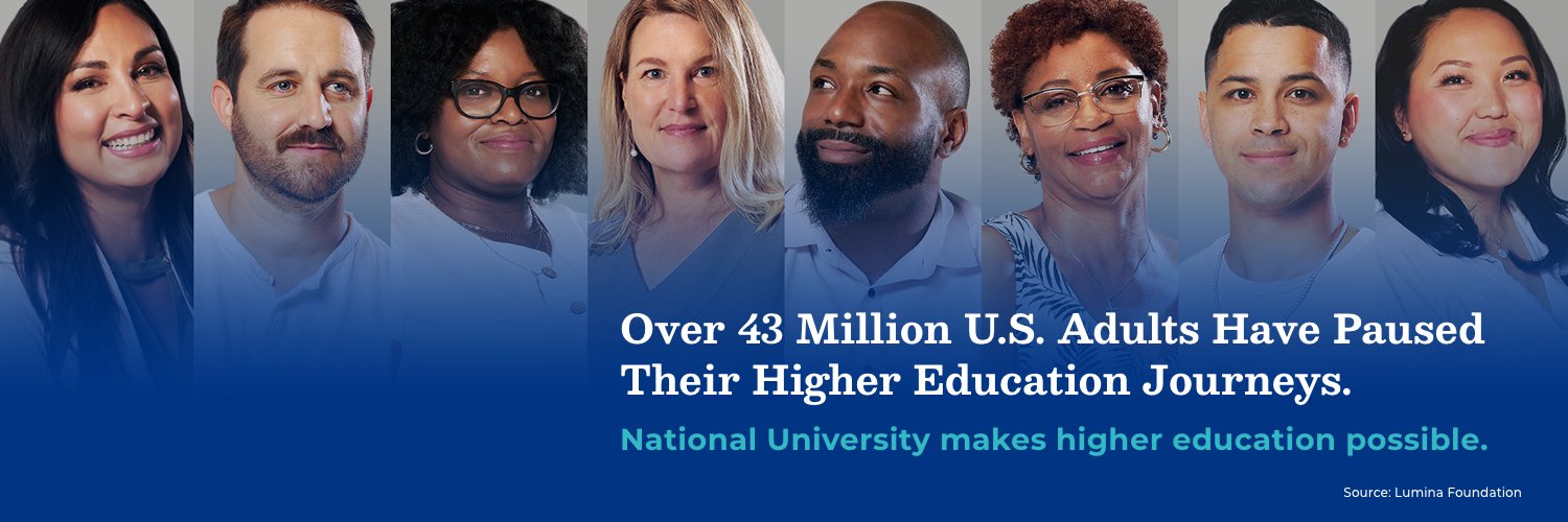 National University banner