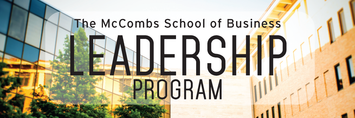 McCombs Leadership banner