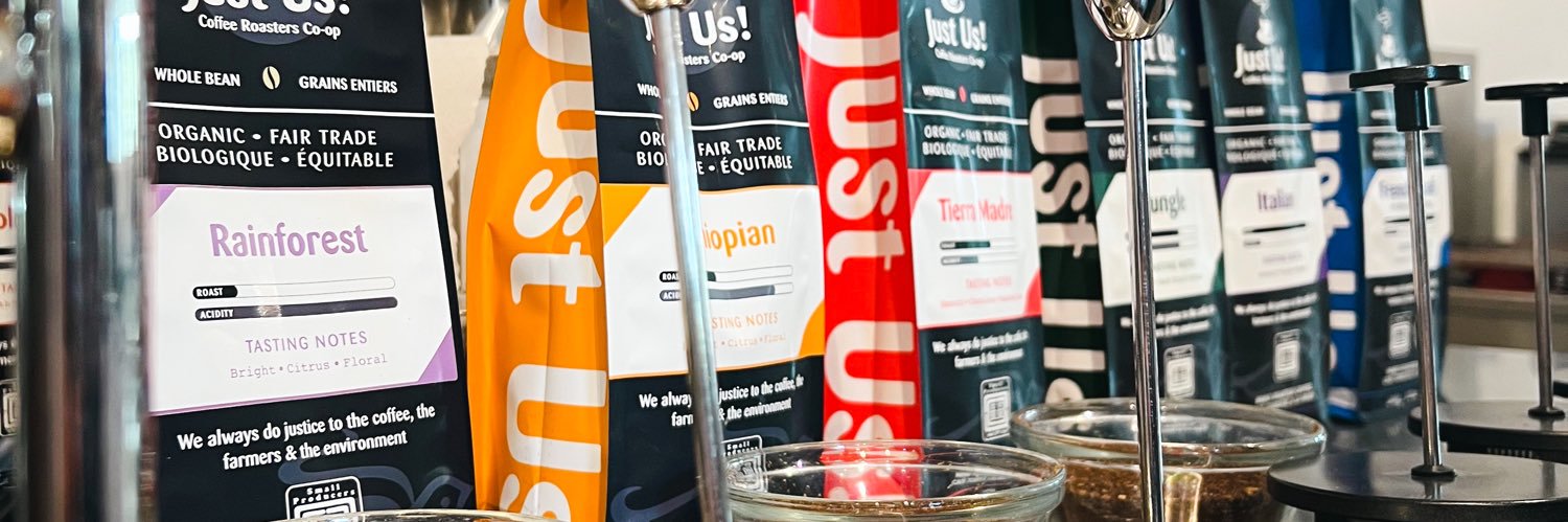 Just Us! Coffee banner