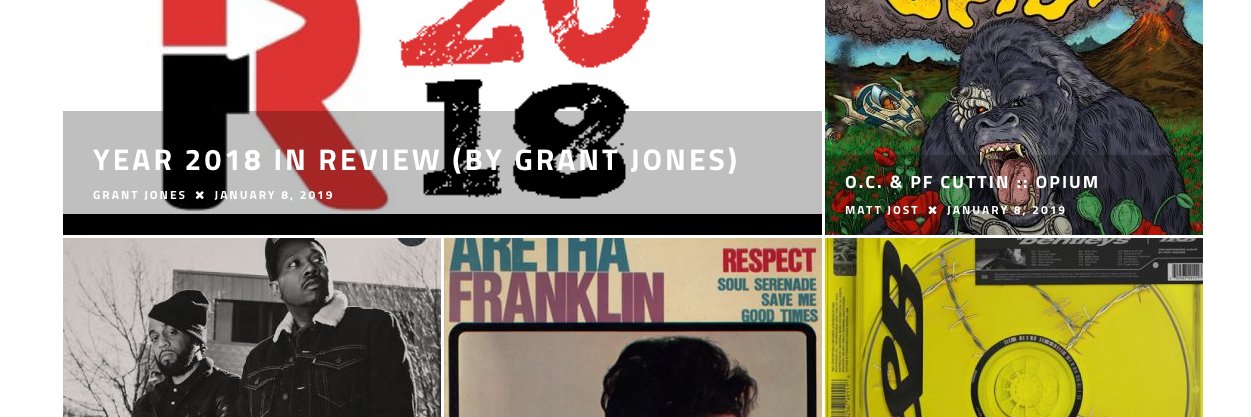 RapReviews.com #BlackLivesMatter banner