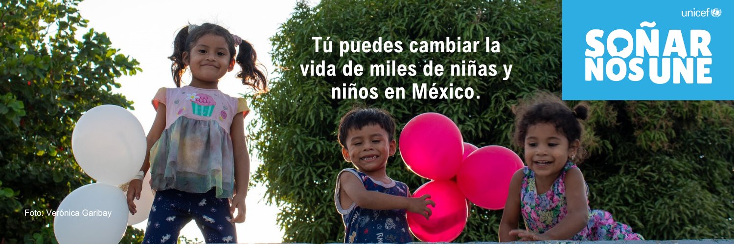 UNICEF México's banner