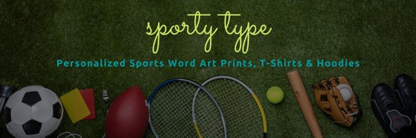 Sporty Type Etsy Store 🥍🏒🥅🏉⚾️🥌🏐🏑⚽️🥎 Profile Banner