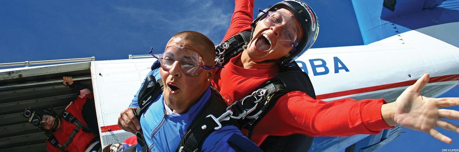 Skydive Spaceland banner