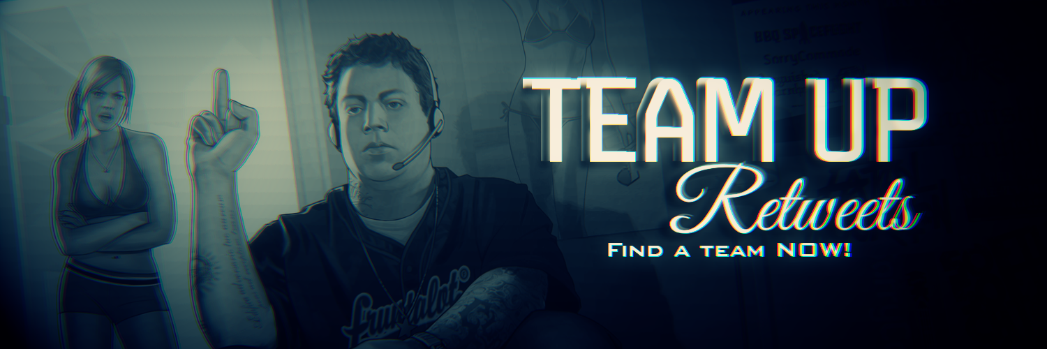 Team Up Retweets banner