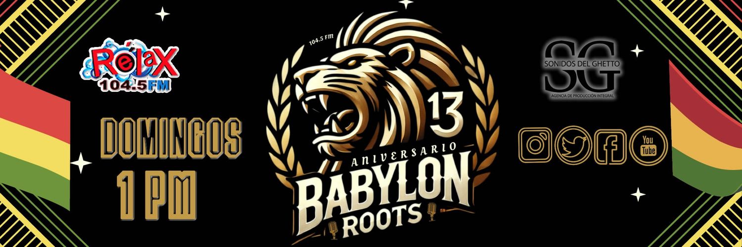 Babylon Roots 104.5 FM banner