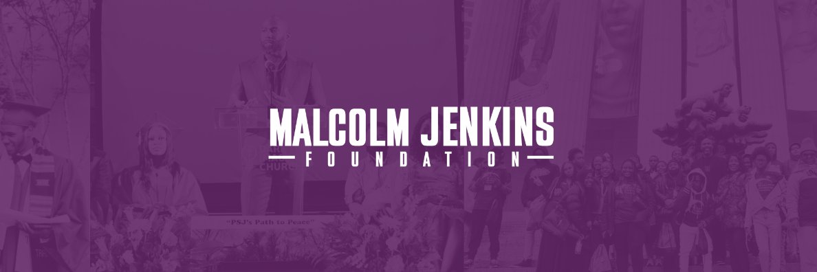 The Malcolm Jenkins Foundation banner
