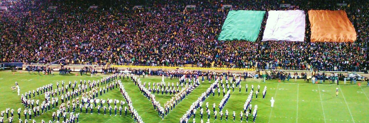 ND Stadium banner