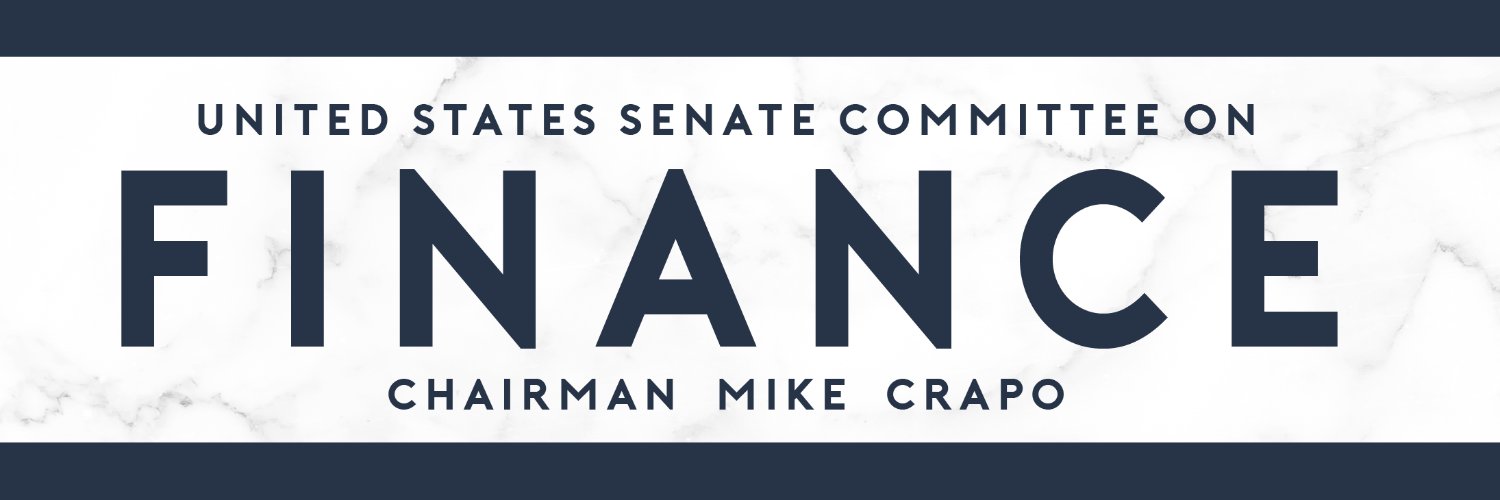 Senate Finance Committee's banner