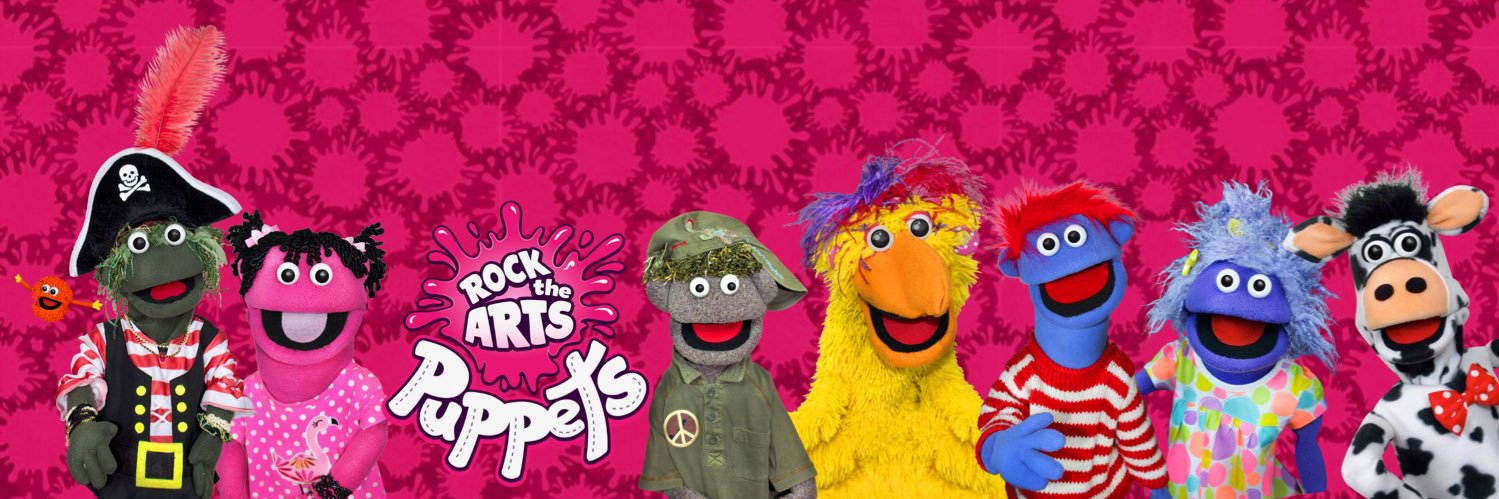 Rock the Arts Puppets banner