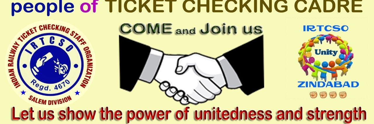 Indian Railway Ticket Checking staff Organisation banner