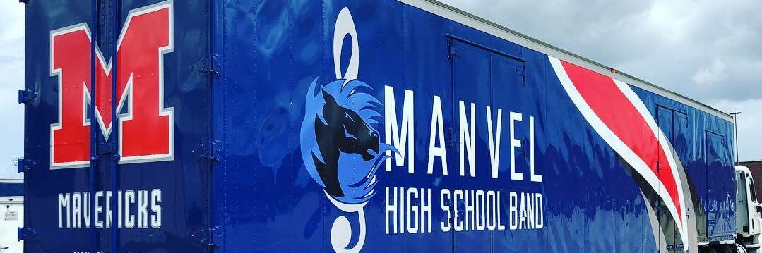 Manvel Maverick Band banner