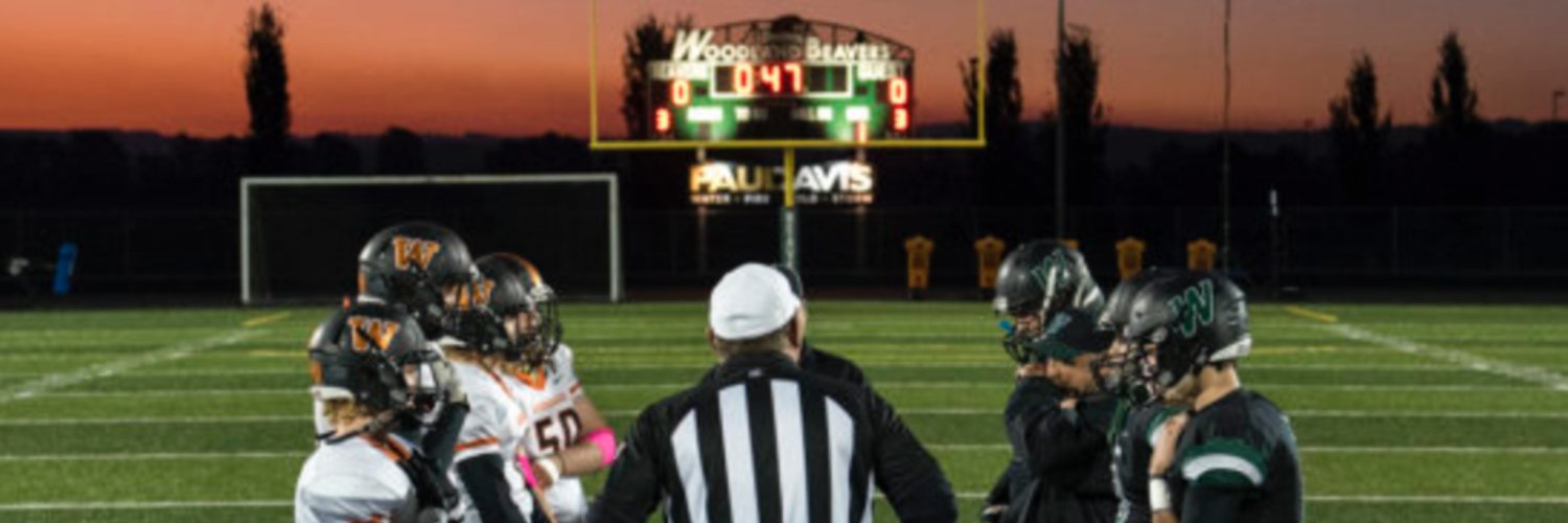 Woodland Football banner
