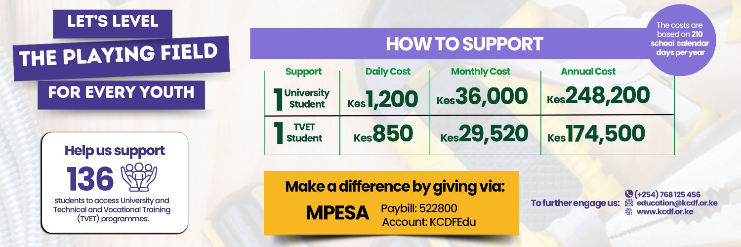 Kenya Community Development Foundation's banner