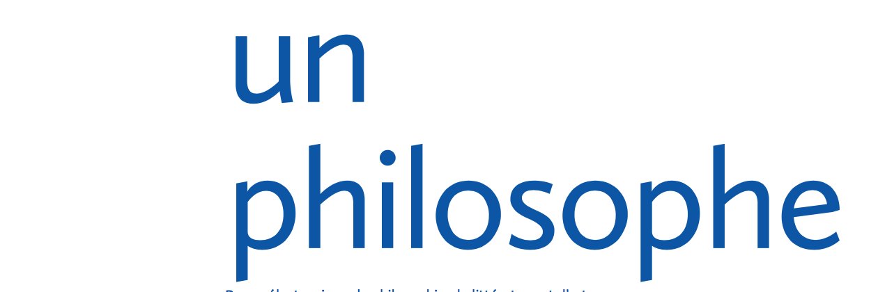 Un Philosophe banner