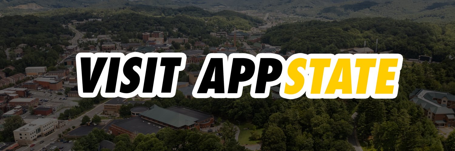 App State Admissions banner