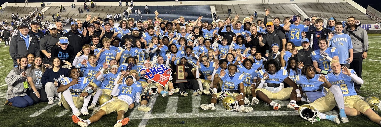 D.W. Daniel Football banner