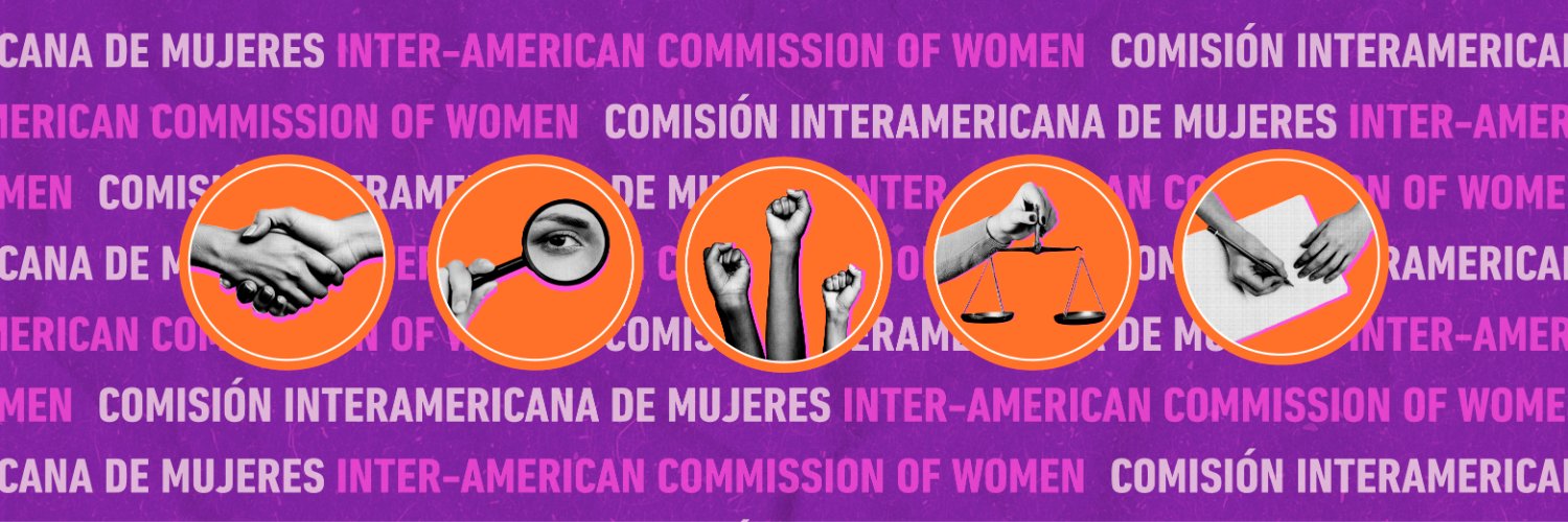 Inter-American Commission of Women (CIM) banner