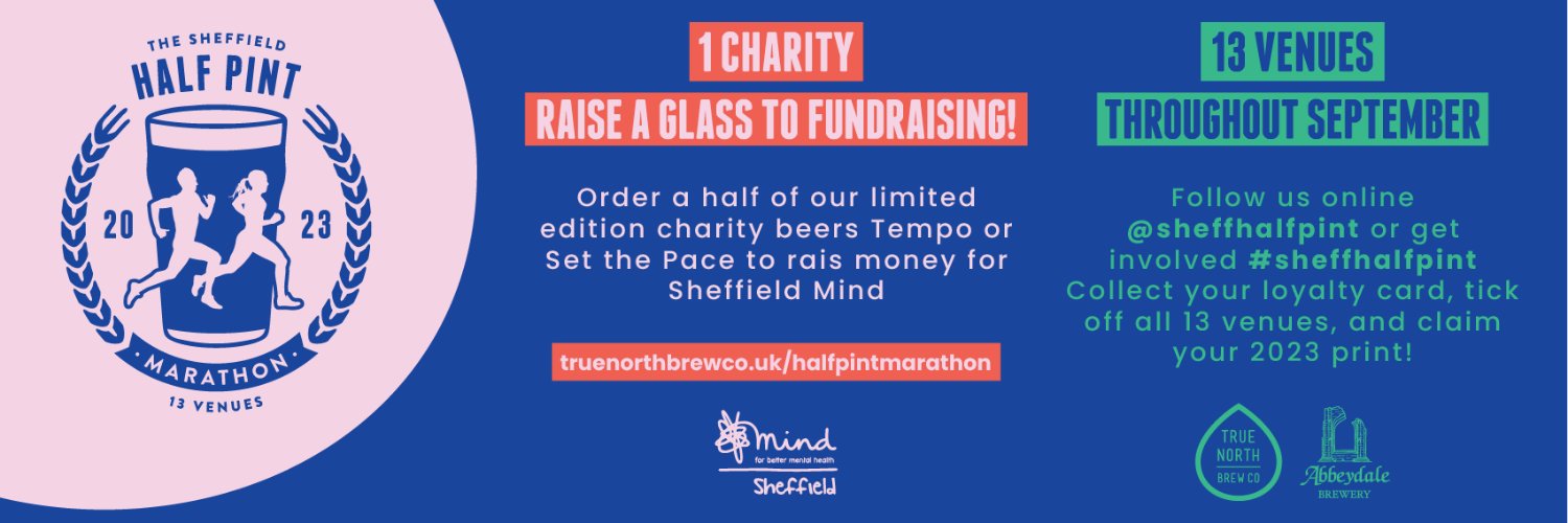 Sheffield Half Pint Marathon banner