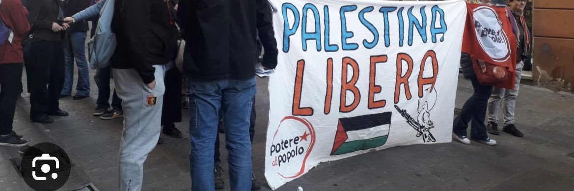 Giorgio Cremaschi's banner