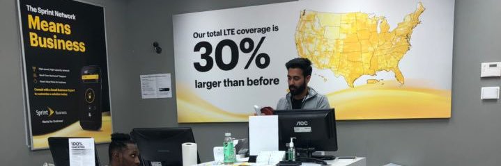 Sprint Store 5th Ave banner