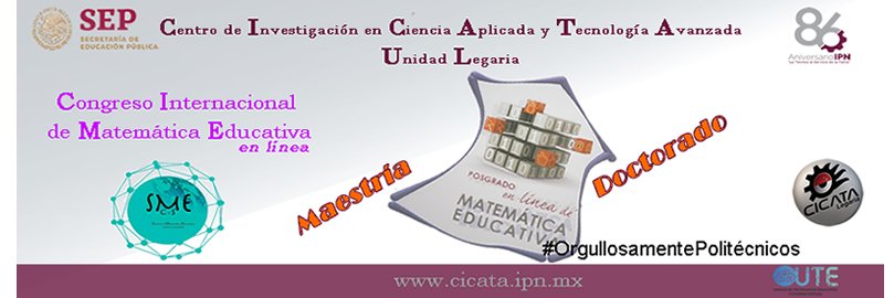 Posgrado en Matemática Educativa CICATA-IPN banner
