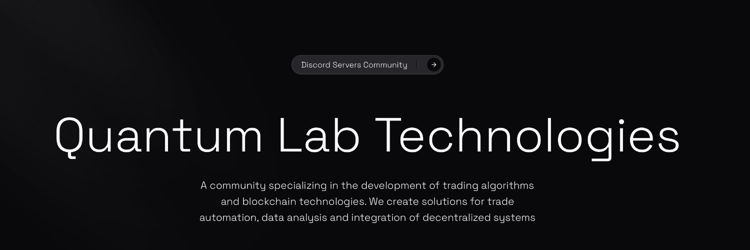 Quantum Lab Technologies banner
