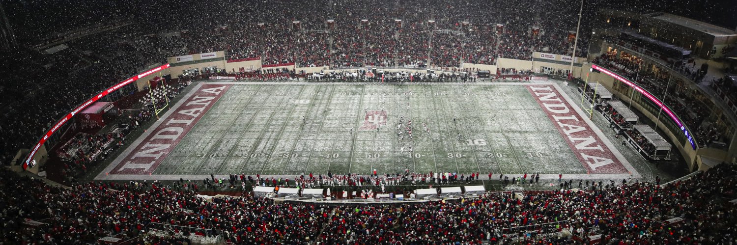 Indiana Football's banner
