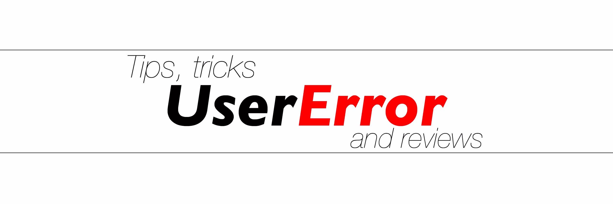 Official UserError banner