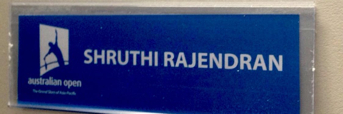 Shruthi Rajendran banner