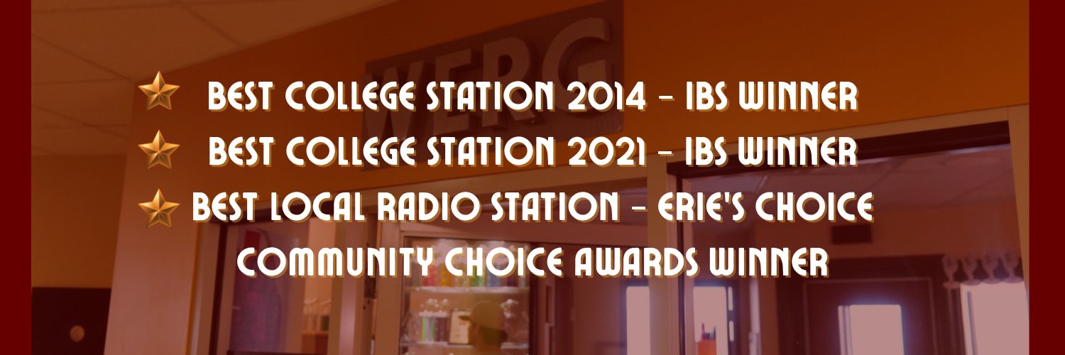 90.5 WERG | Gannon University Radio banner