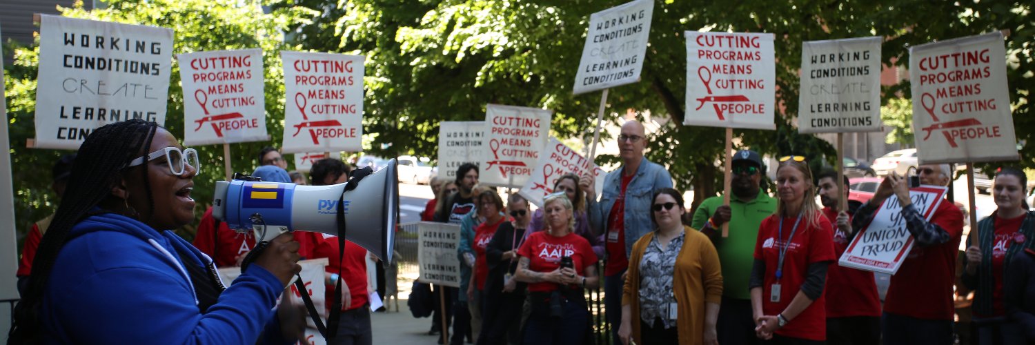 PSU-AAUP's banner