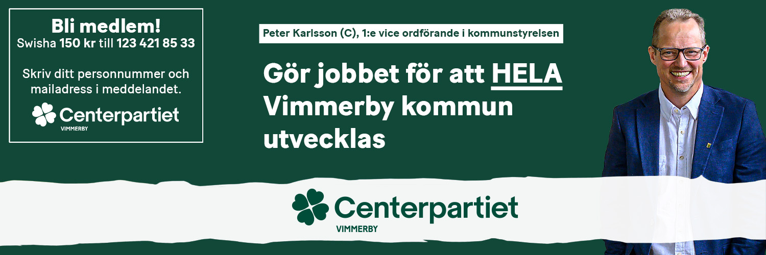 Centerpartiet Vimmerby banner