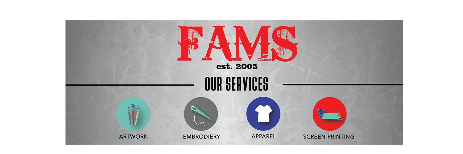 FAMS Custom Printing banner
