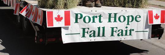 Port Hope Fair banner