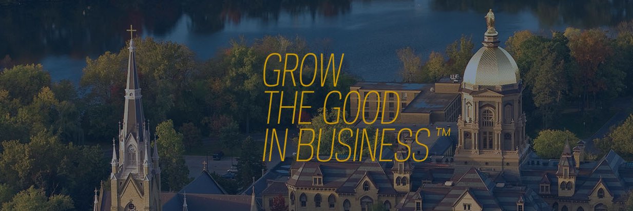 Mendoza College of Business banner