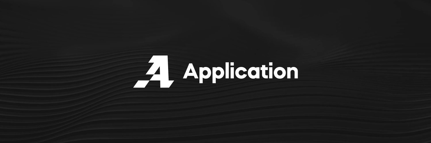 Twitter banner for @application