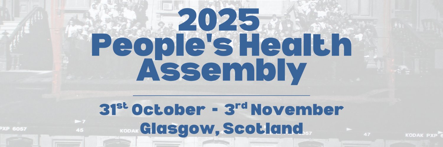 People's Health Movement Scotland banner