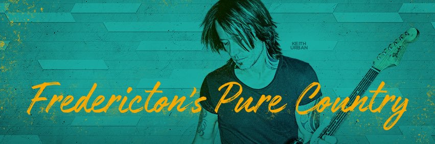 Fredericton's Pure Country 103.5 banner