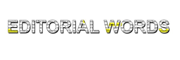 Editorial Words Profile Banner