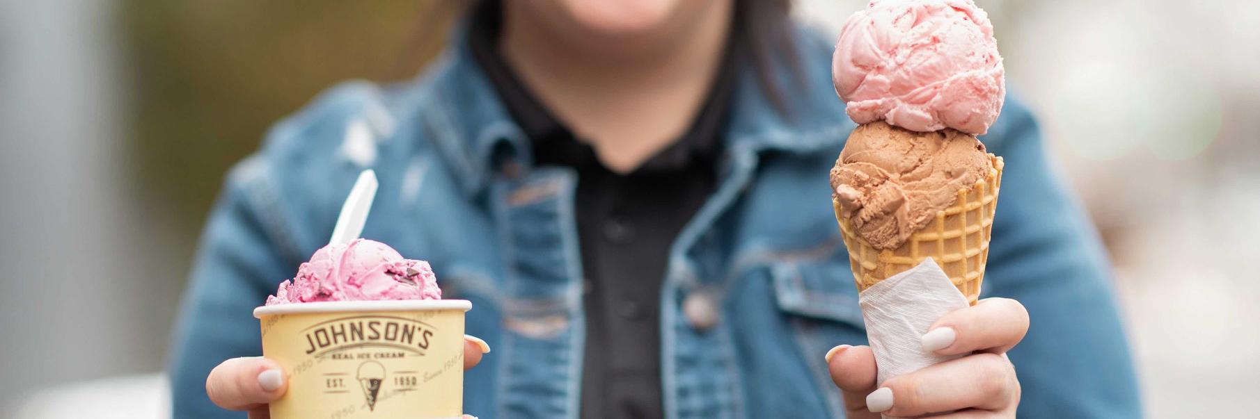 Johnson's Ice Cream banner