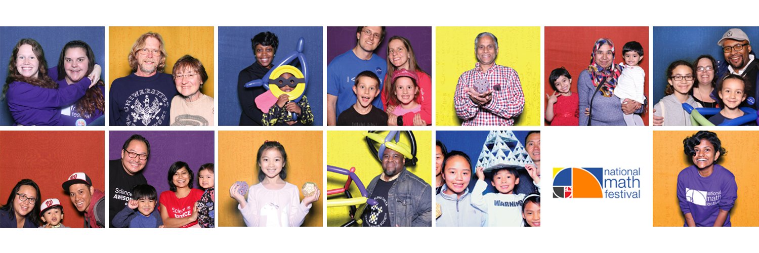 National Math Festival banner