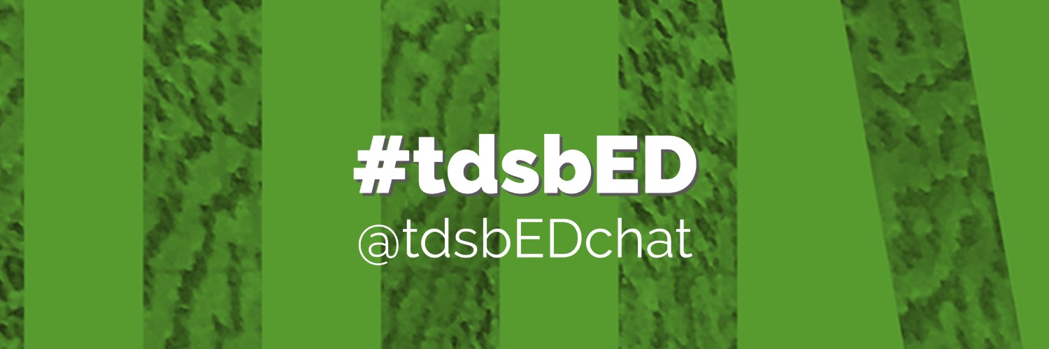 #tdsbED chat banner