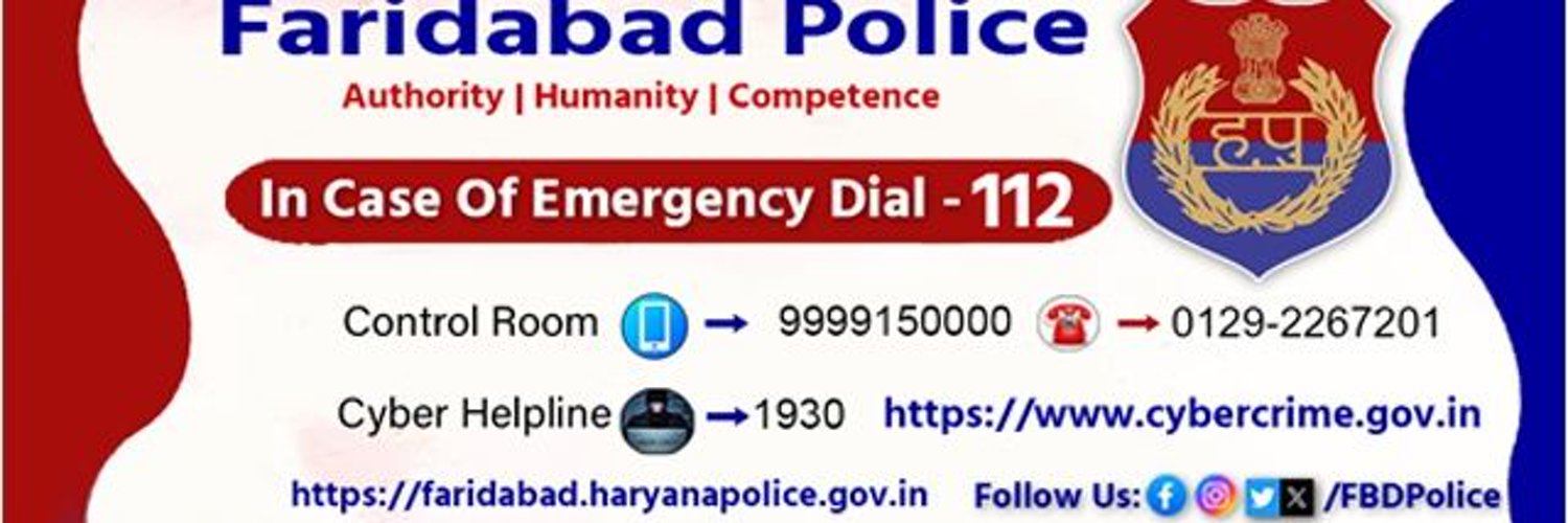People’s Police - Faridabad Police Profile Banner