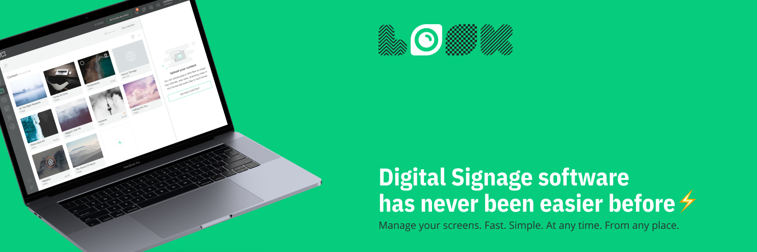 LOOK Digital Signage banner