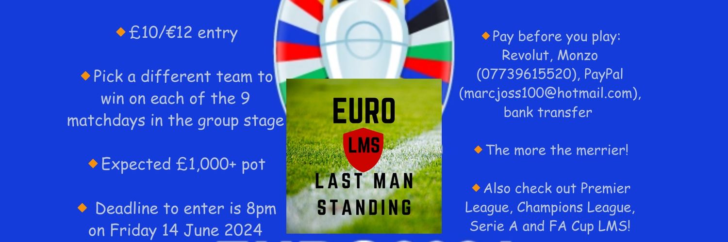 ⚽ Euro Last Man Standing 🏆 banner