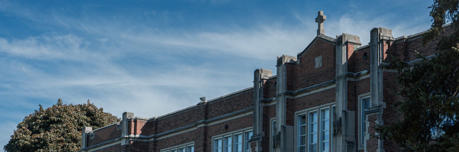 St. Francis High School's banner