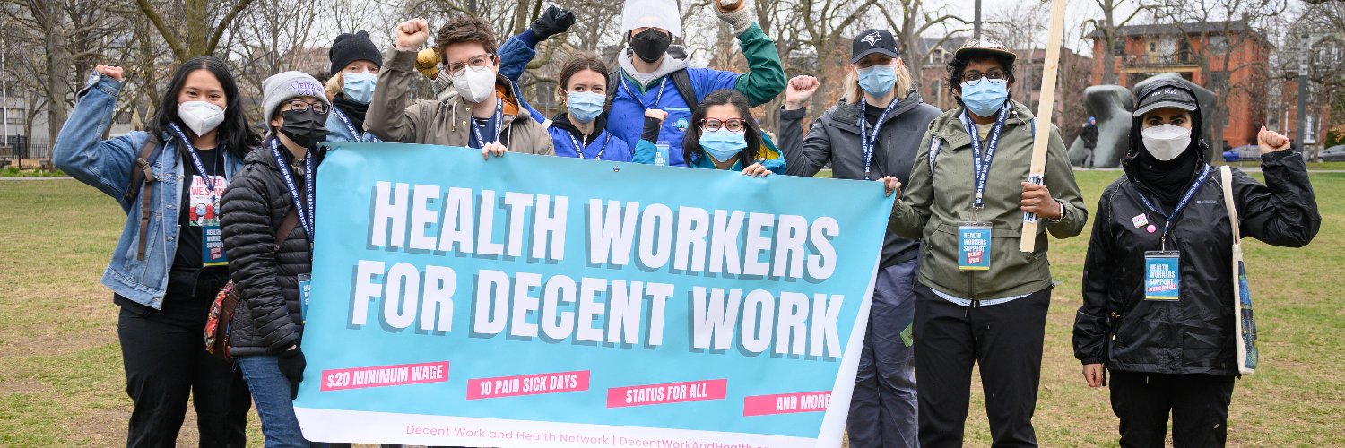 Decent Work and Health Network's banner
