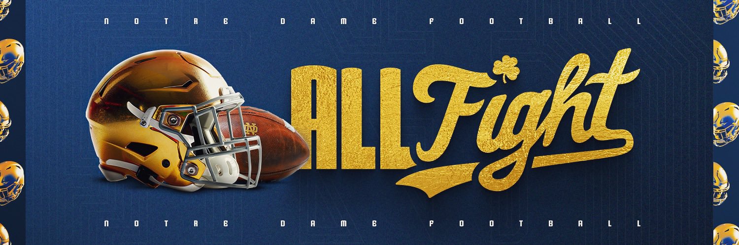 Notre Dame Football's banner