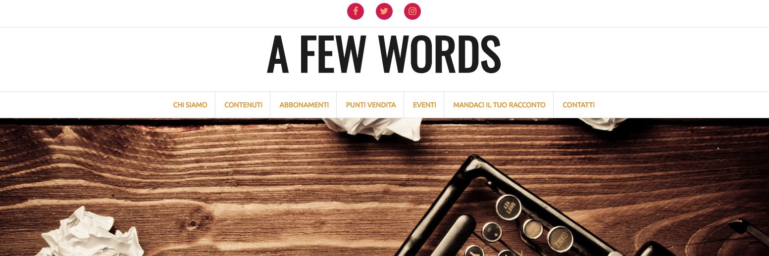 A Few Words banner