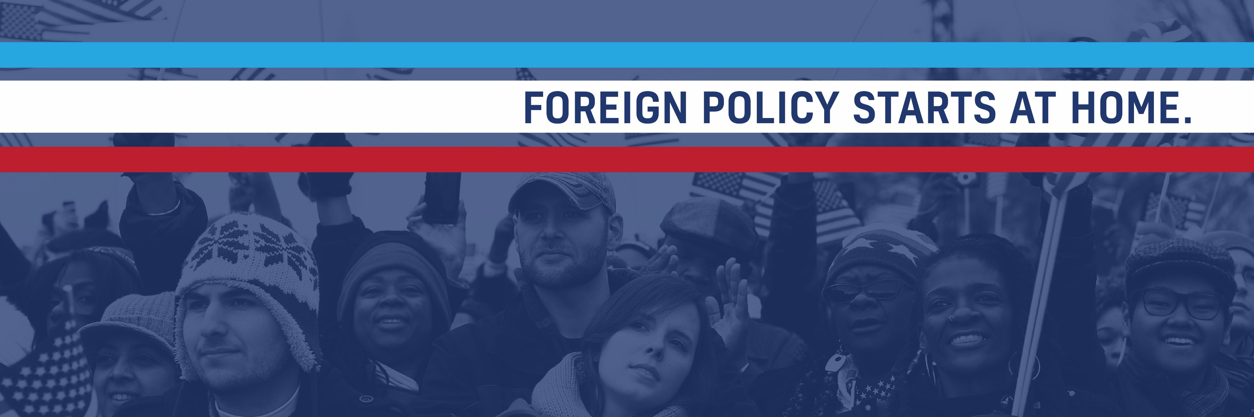 Foreign Policy for America's banner